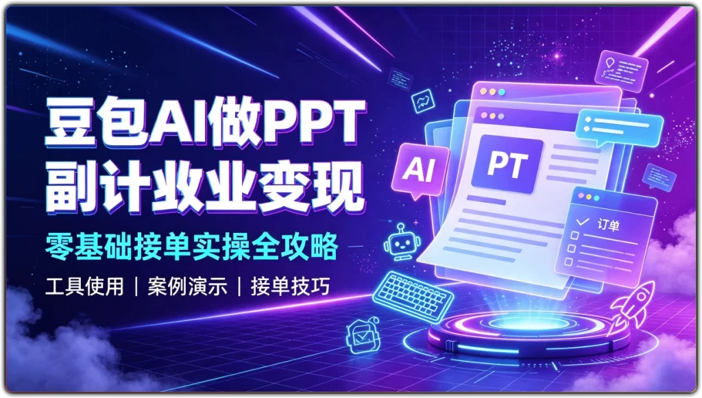 图片[1]-豆包AI做PPT副业变现：零基础接单实操全攻略 - 搜源站-搜源站