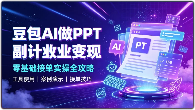 豆包AI做PPT副业变现:零基础接单实操全攻略 - 搜源站-搜源站