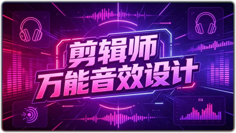 剪辑师万能音效设计:81GB 全中文分类音效合集 - 搜源站-搜源站