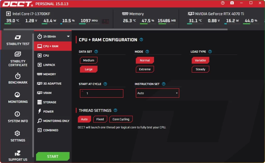 图片[1]-OCCT v15.0.13.99：电脑稳定性测试工具 - 搜源站-搜源站