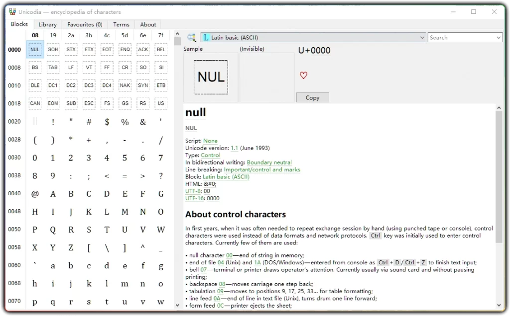 Unicodia v3.1.2 绿色版：Unicode 字符查询工具-搜源站