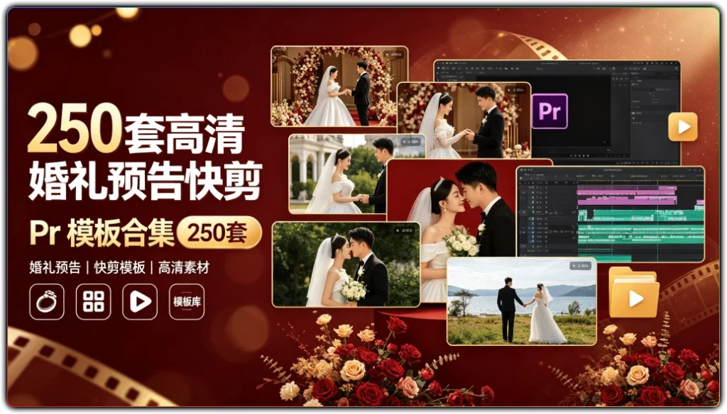 图片[1]-250套高清婚礼预告快剪 Pr 模板合集 - 搜源站-搜源站
