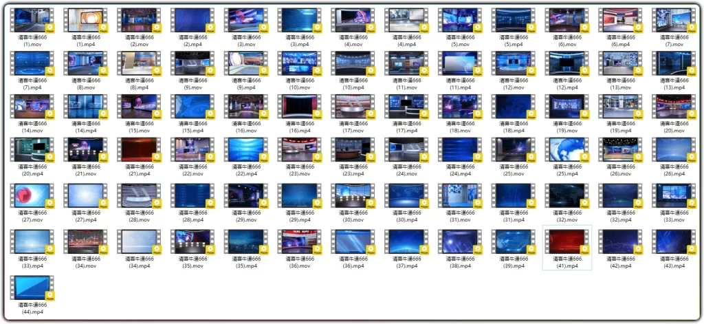 图片[2]-虚拟演播室直播背景：80套新闻主播短视频素材合集 - 搜源站-搜源站