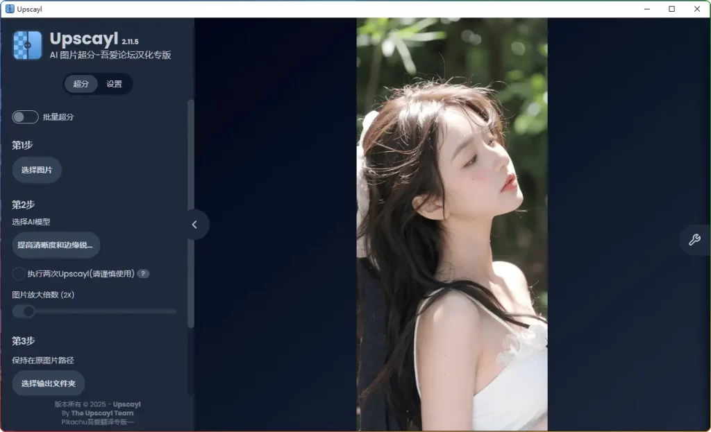 Upscayl v2.11.5 中文汉化版：免费开源 AI 图像放大增强工具（支持 4K 无损放大） - 搜源站-搜源站