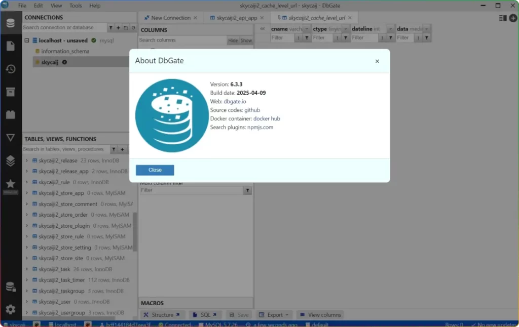 DbGate v6.5.4 开源跨平台数据库管理工具 高效便捷版​ - 搜源站-搜源站