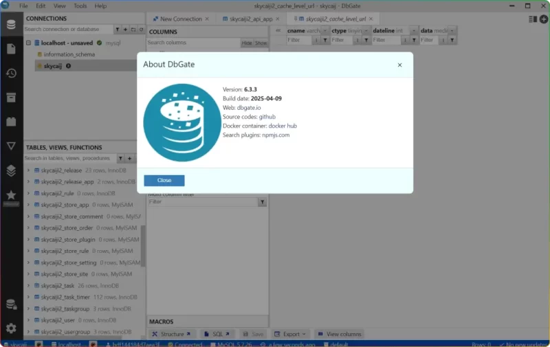 DbGate v6.5.4 开源跨平台数据库管理工具 高效便捷版 - 搜源站-搜源站
