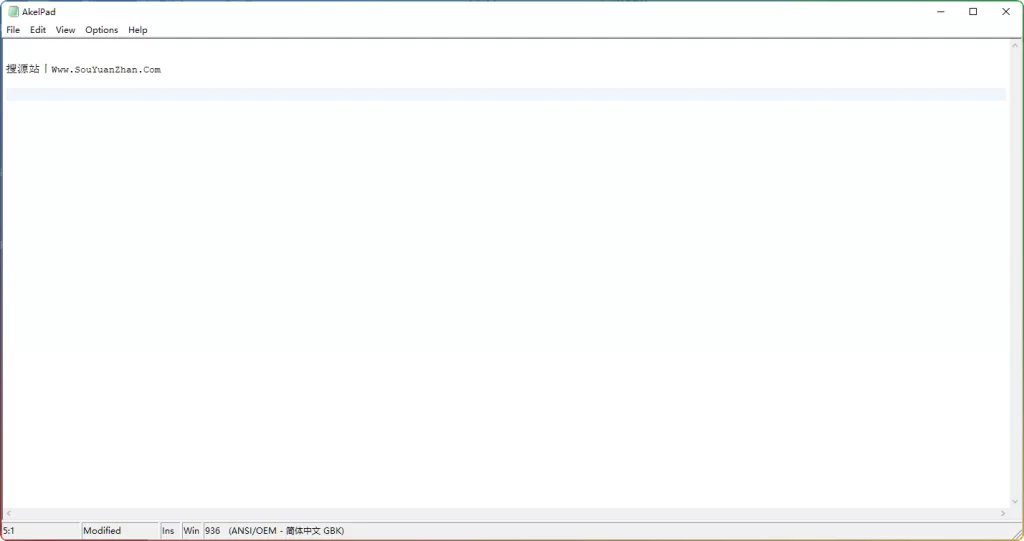 图片[1]-AkelPad v4.10.0.7：轻量级文本编辑器 - 搜源站-搜源站