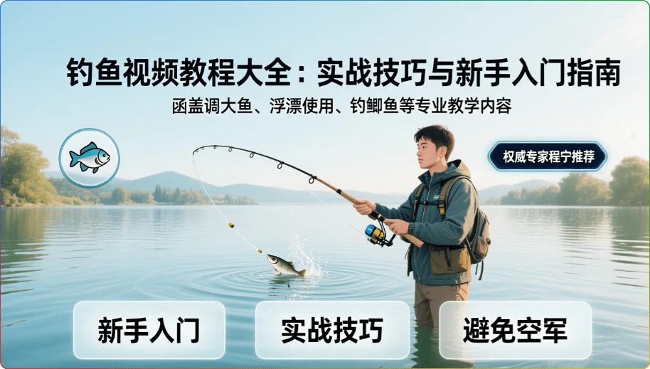 钓鱼视频教程大全:实战技巧与新手入门指南-搜源站