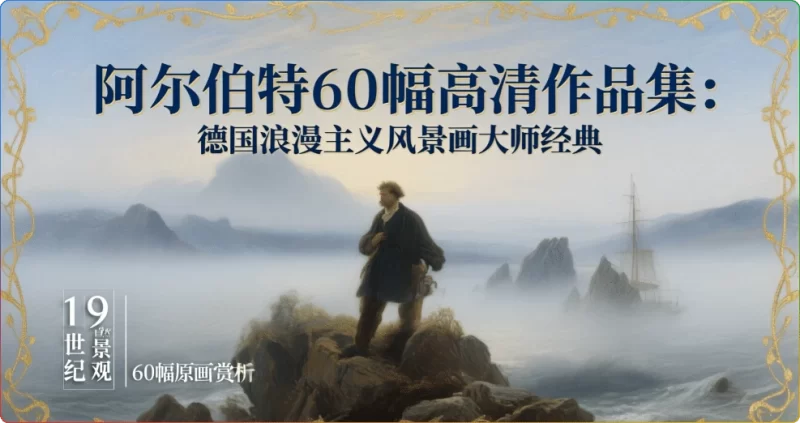 阿尔伯特60幅高清作品集：德国浪漫主义风景画大师经典 - 搜源站-搜源站