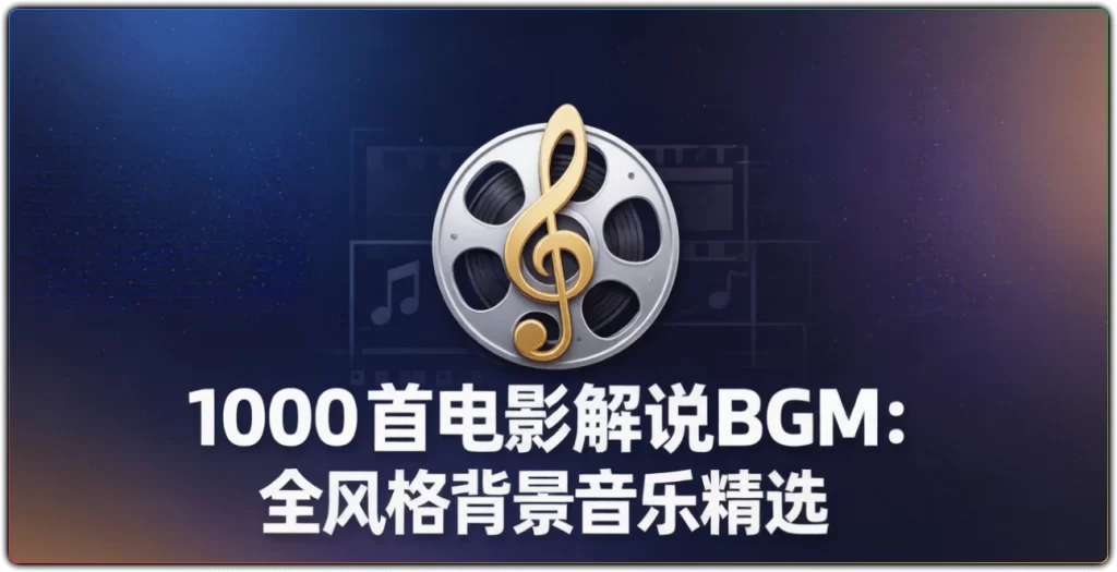 1000 首电影解说BGM：全风格背景音乐精选-搜源站