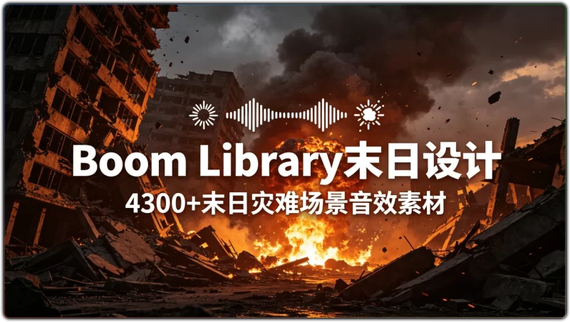 Boom Library 末日设计 ：4300+末日灾难场景音效素材 - 搜源站-搜源站