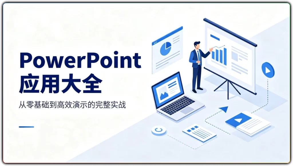 PowerPoint应用大全：从零基础到高效演示的完整实战-搜源站