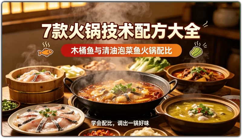 7款火锅技术配方大全:木桶鱼与清油泡菜鱼火锅配比 - 搜源站-搜源站