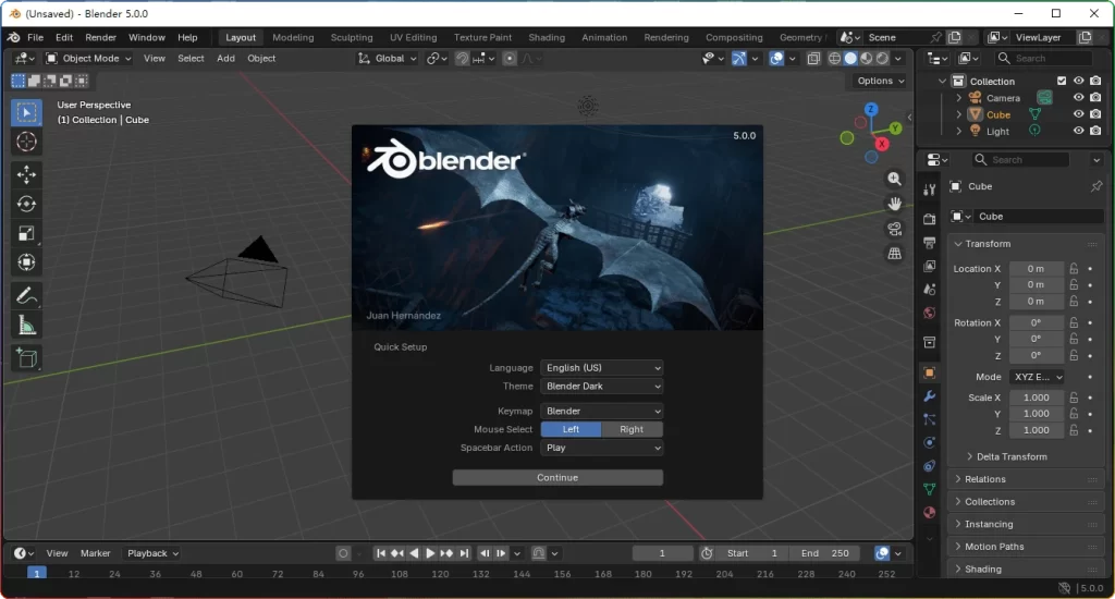 图片[1]-Blender v5.0.0中文版：开源三维动画建模与渲染软件 - 搜源站-搜源站