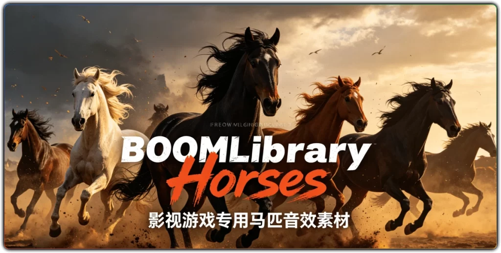 图片[1]-BOOMLibrary Horses：影视游戏专用马匹音效素材 - 搜源站-搜源站