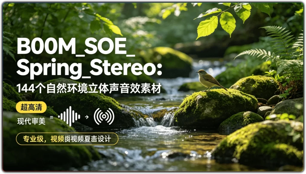 B00M_SOE_Spring_Stereo：144个自然环境立体声音效素材-搜源站