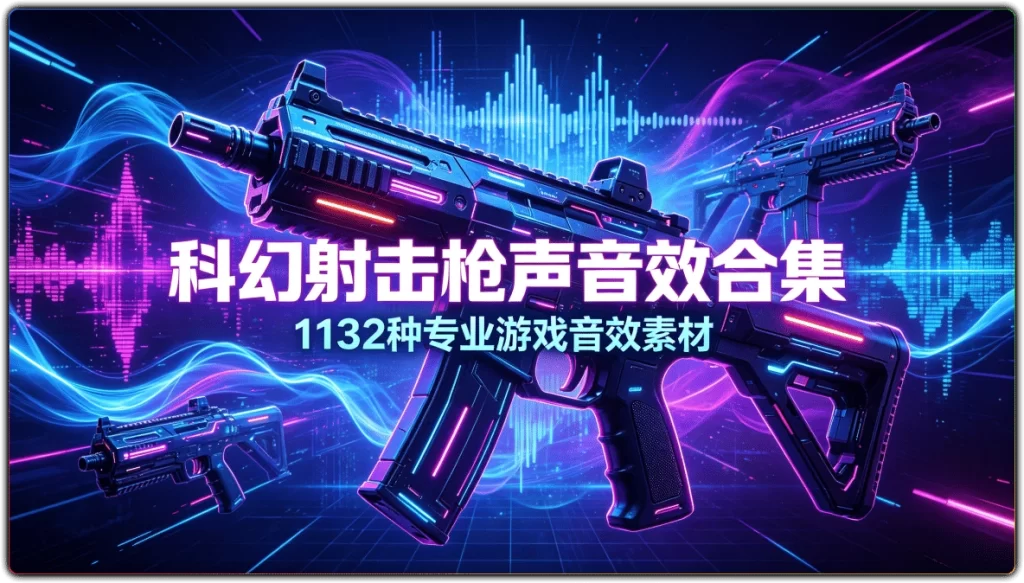 科幻射击枪声音效合集:1132种专业游戏音效素材-搜源站