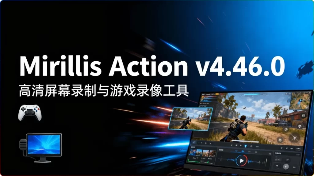 图片[1]-Mirillis Action v4.46.0便携版：高清屏幕录制与游戏录像工具 - 搜源站-搜源站