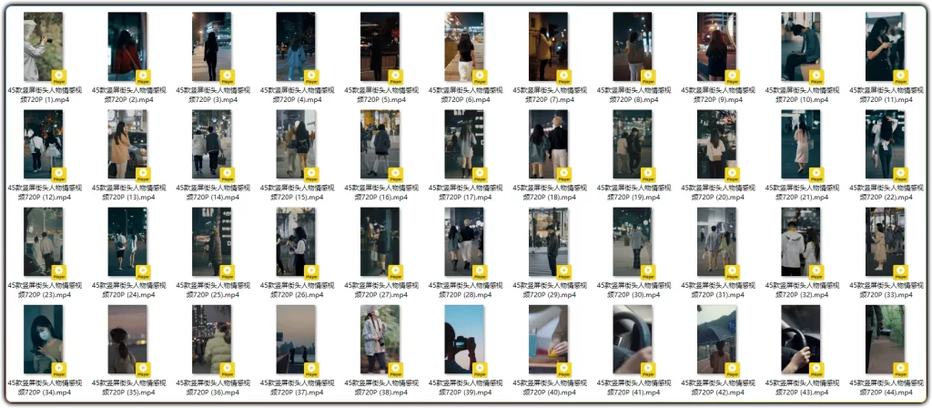 图片[2]-901 款情感视频素材：街拍人流车流城市夜景治愈风景合集 - 搜源站-搜源站