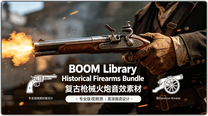 BOOM Library Historical Firearms Bundle：复古枪械火炮音效素材 - 搜源站-搜源站