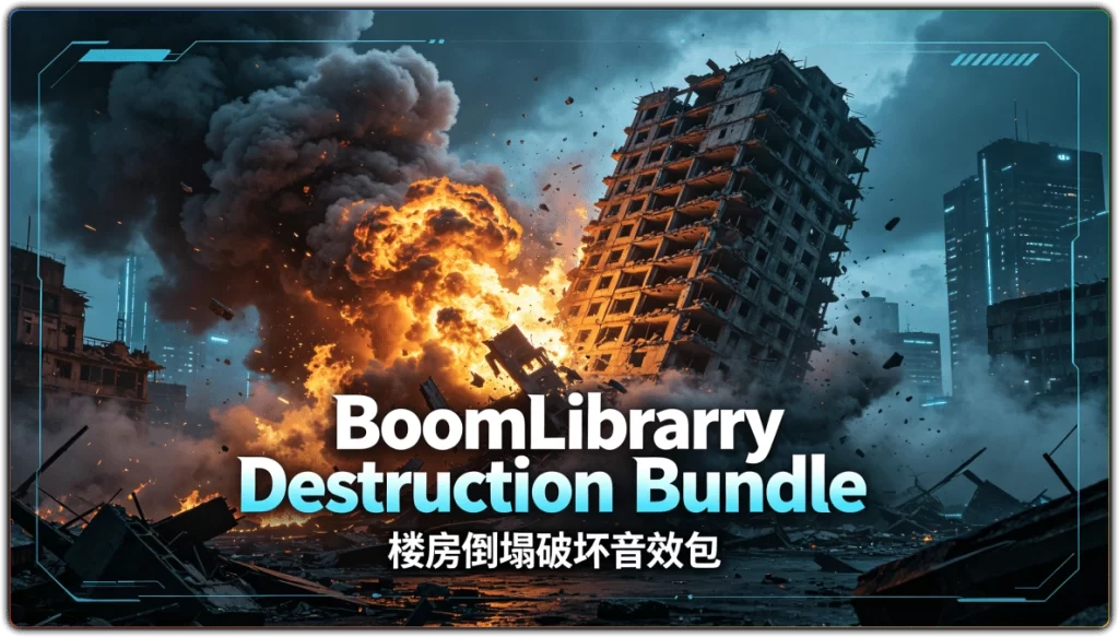 图片[1]-BoomLibrary Destruction Bundle：楼房倒塌破坏音效包 - 搜源站-搜源站