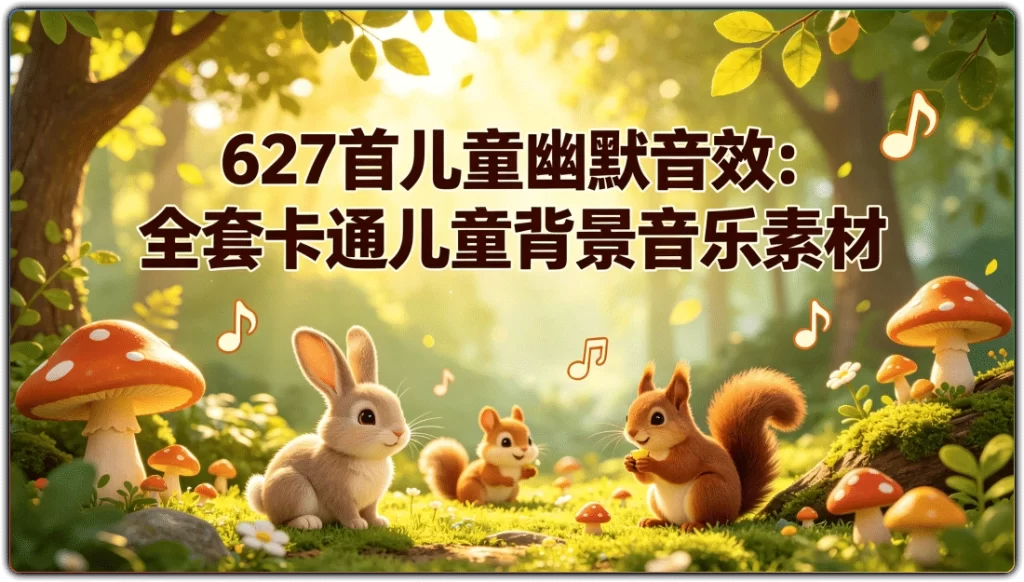 图片[1]-627首儿童幽默音效：全套卡通儿童背景音乐素材 - 搜源站-搜源站