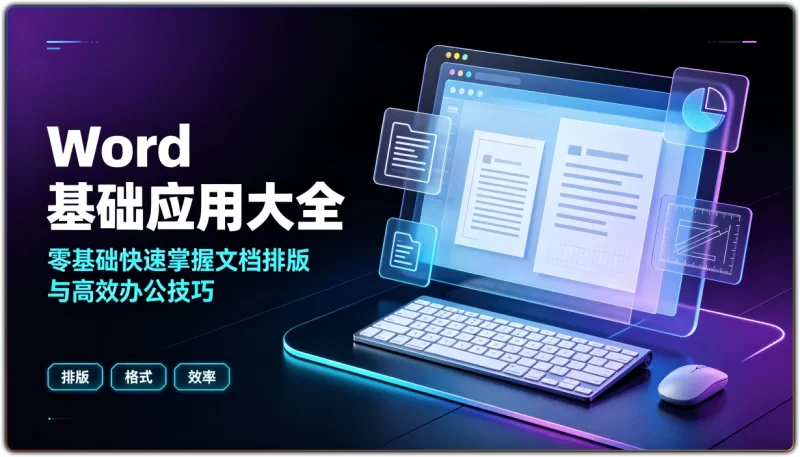 Word基础应用大全：零基础快速掌握文档排版与高效办公技巧 - 搜源站-搜源站