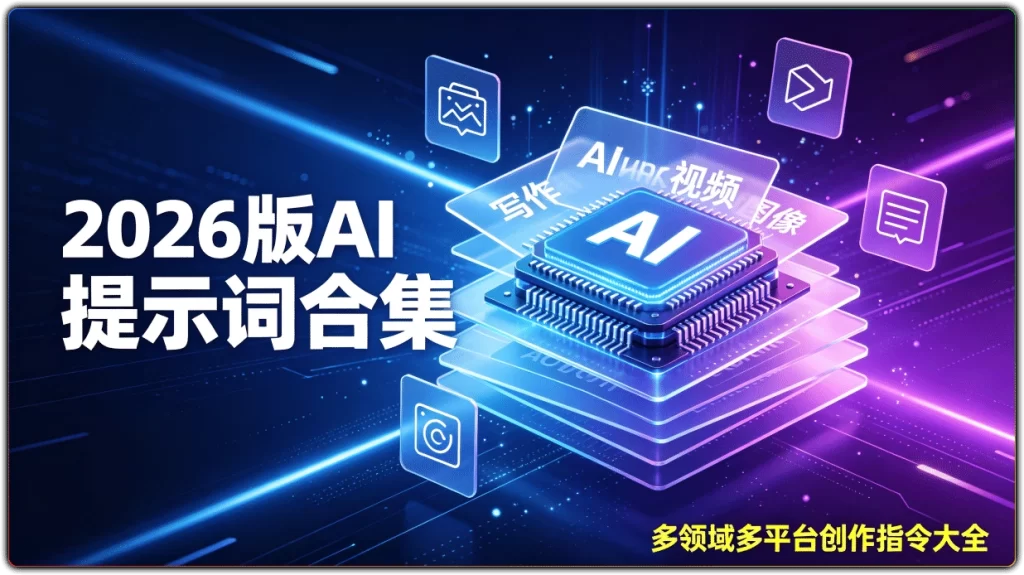 2026版AI 提示词合集:多领域多平台创作指令大全-搜源站