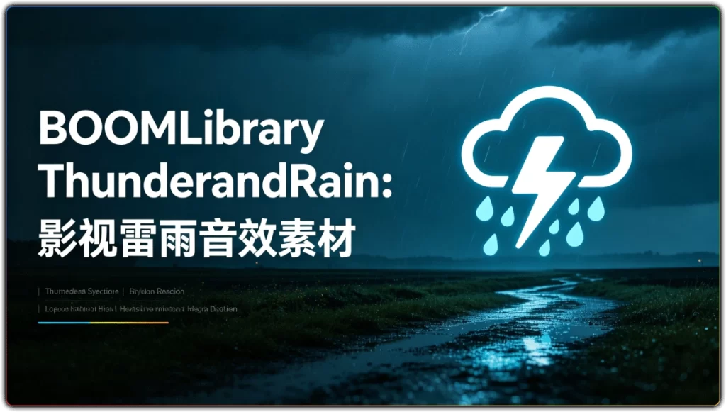 BOOMLibraryThunderandRain：影视雷雨音效素材-搜源站