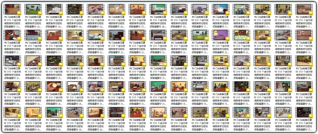 图片[2]-迷你厨房解压视频素材：310个微缩烹饪短视频资源 - 搜源站-搜源站
