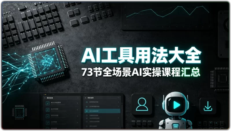 AI工具用法大全：73 节全场景AI实操课程汇总 - 搜源站-搜源站