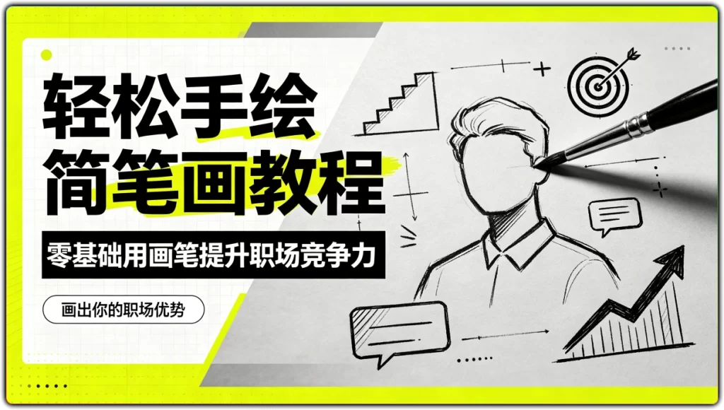 图片[1]-轻松手绘简笔画教程：零基础用画笔提升职场竞争力 - 搜源站-搜源站