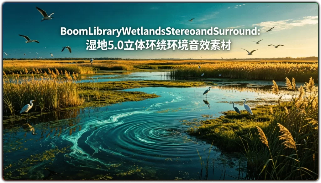 BoomLibraryWetlandsStereoandSurround: 湿地 5.0 立体环绕环境音效素材-搜源站