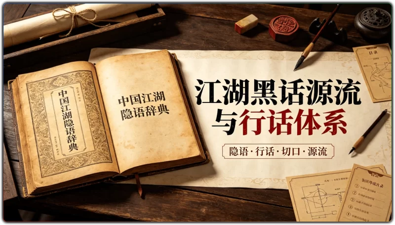 中国江湖隐语辞典：江湖黑话源流与行话体系 - 搜源站-搜源站