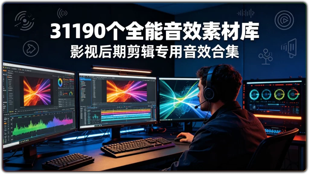31190个全能音效素材库:影视后期剪辑专用音效合集-搜源站
