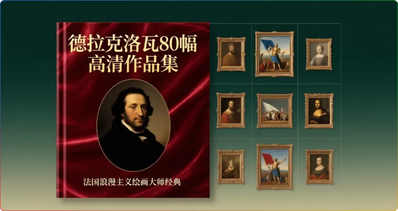 德拉克洛瓦80幅高清作品集：法国浪漫主义绘画大师经典 - 搜源站-搜源站