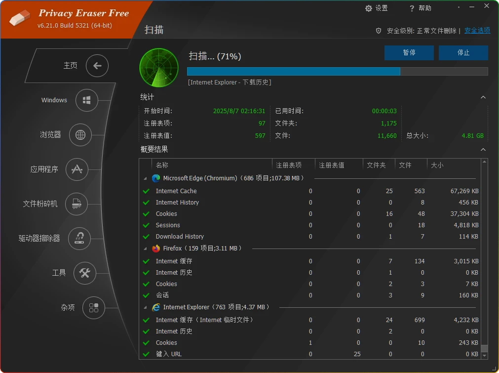 图片[1]-PrivacyEraser V6.21.4.5321 隐私橡皮擦：痕迹清理工具 - 搜源站-搜源站