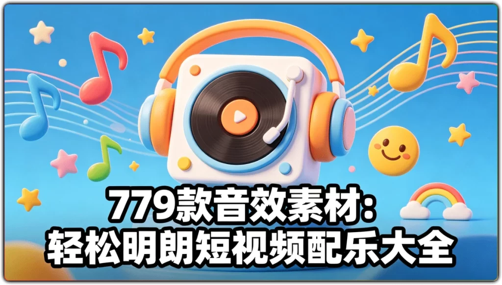 779款音效素材:轻松明朗短视频配乐大全-搜源站