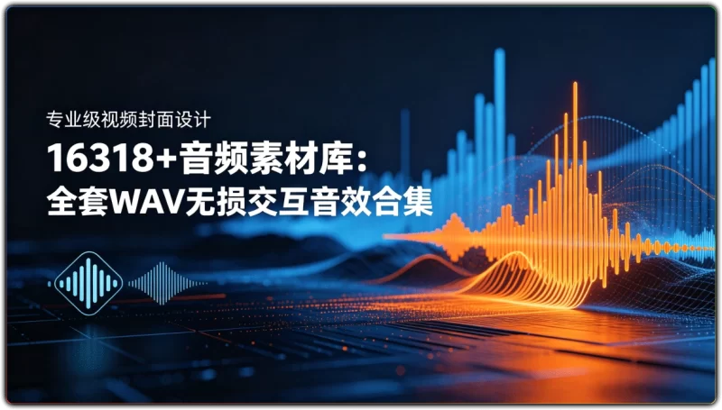 16318+音频素材库:全套WAV无损交互音效合集 - 搜源站-搜源站
