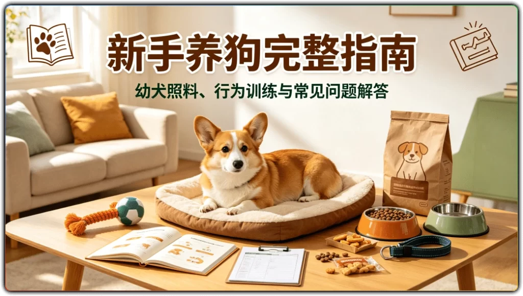 图片[1]-新手养狗完整指南：幼犬照料、行为训练与常见问题解答 - 搜源站-搜源站
