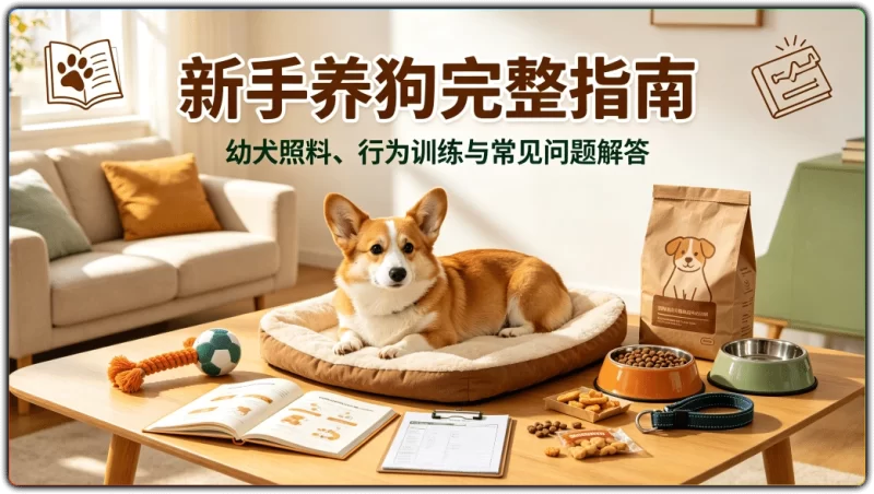 新手养狗完整指南：幼犬照料、行为训练与常见问题解答 - 搜源站-搜源站
