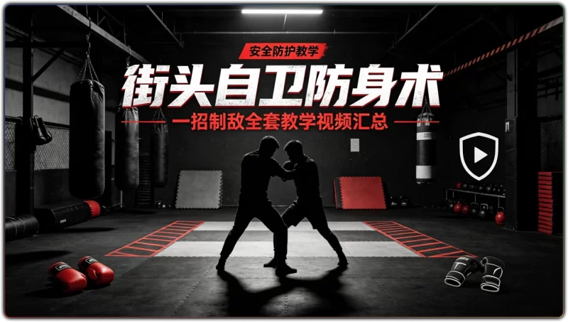 街头自卫防身术：一招制敌全套教学视频汇总 - 搜源站-搜源站