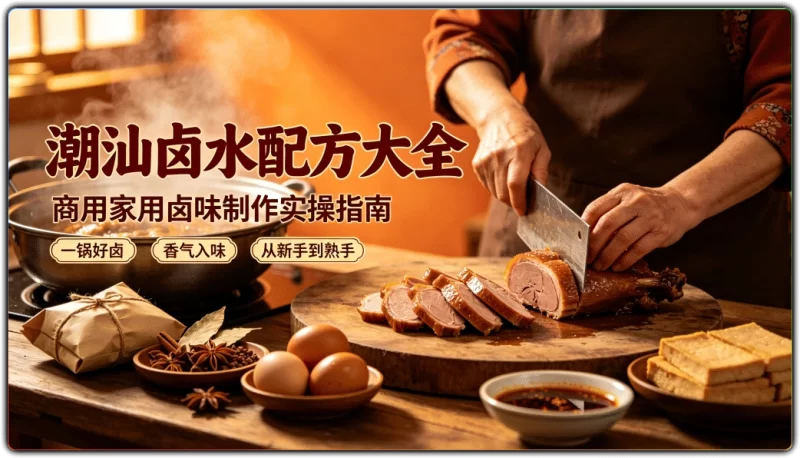 潮汕卤水配方大全:商用家用卤味制作实操指南 - 搜源站-搜源站