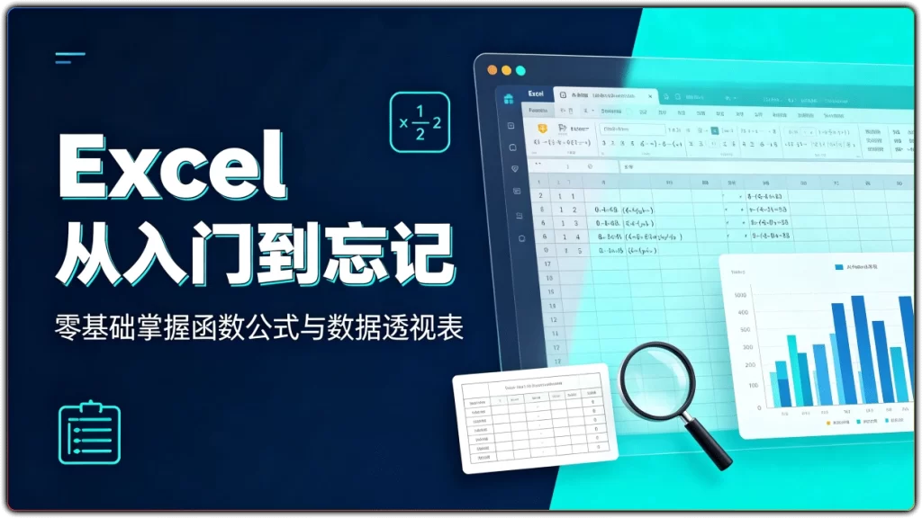 Excel从入门到忘记：零基础掌握函数公式与数据透视表-搜源站