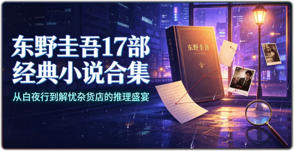 东野圭吾17部经典小说合集：从白夜行到解忧杂货店的推理盛宴-搜源站