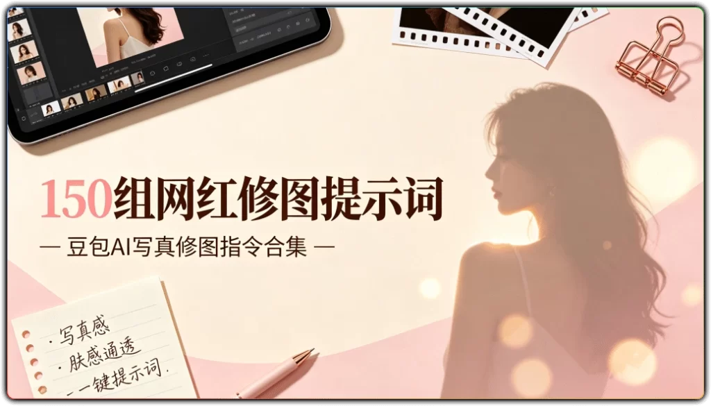 最新150组网红修图提示词:豆包 AI 写真修图指令合集-搜源站