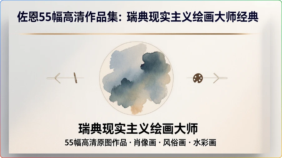 图片[1]-佐恩55幅高清作品集：瑞典现实主义绘画大师经典鉴赏 - 搜源站-搜源站