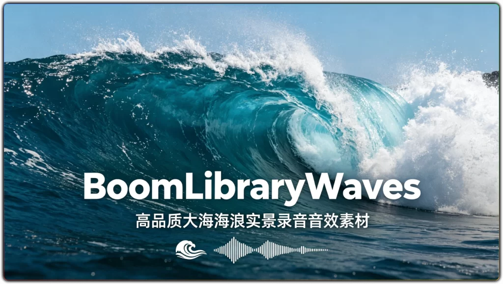 BoomLibraryWaves：高品质大海海浪实景录音音效素材-搜源站