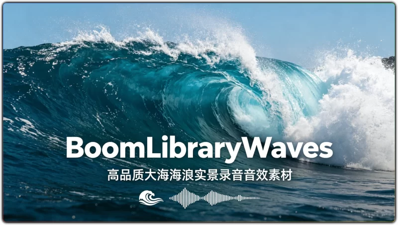 BoomLibraryWaves：高品质大海海浪实景录音音效素材 - 搜源站-搜源站