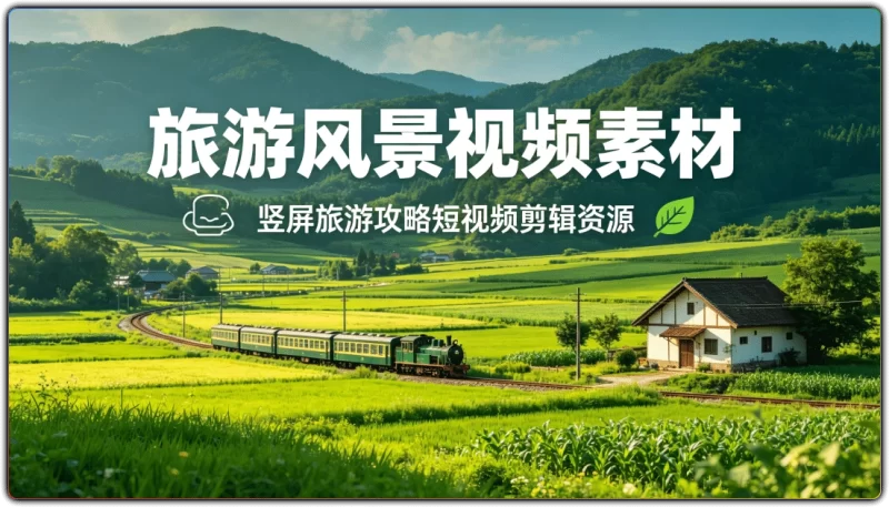 旅游风景视频素材:竖屏旅游攻略短视频剪辑资源 - 搜源站-搜源站